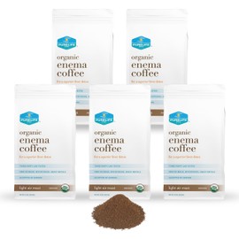 Purelife Enema Coffee - 5 Lbs Organic Air Roast "Light" - Ground - Gerson Specific- Third Party Lab Tested for Purity- No Mycotoxins, Heavy Metals. Buy in Bulk and Save! Ships Fresh and Direct From Purelife- No