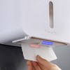 Waterproof WallMounted Toilet Roll Paper Rack Holder with Top Shelf