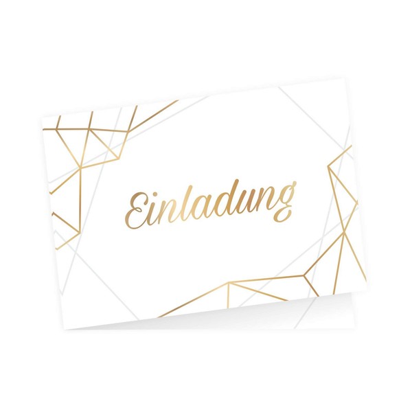 nikima Schönes für Kinder 5 Elegant Folding Invitation Cards Lines