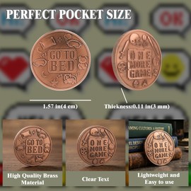 Double-Sided Decision Maker Coin|Ideal Gamer & Bookish Gift for Men, Boyfriend, Teen Boys|Stress-Relieving Gaming Accessory, Unique Stocking Stuffer for Birthday, Christmas, Valentines Day(1PCS)