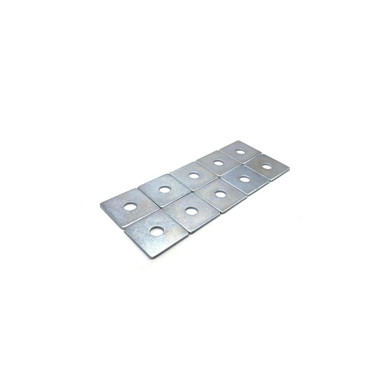 Greened House Zinc Plated Square Plate Washer M10 40mm x