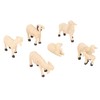 6Pcs Miniature Sheep Figurine Durable Resin Hand Painted UV Protection