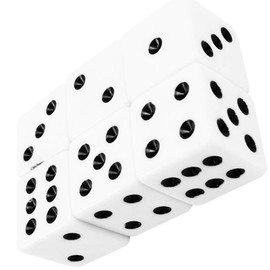 Real Yatchin-san Easy to Read Super Large Dice, Joke Goods, Toys, Dice, Game Tool, Set of 6, 1.0 inches (25 mm)