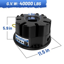 ROBLOCK 6''H Trailer Jack Block with Bag, RV Camper Stabilizer Blocks for Travel Trailer, Suit for Any Tongue Jack, Post, Foot, 5th Wheels, Round Square or Scissor Stabilizer, 1 Pack