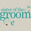 CafePress Sister Of The Groom Teal Swirl Canvas Tote Top