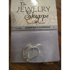 Crafts, etc.  Sterling Silver lever back earrings