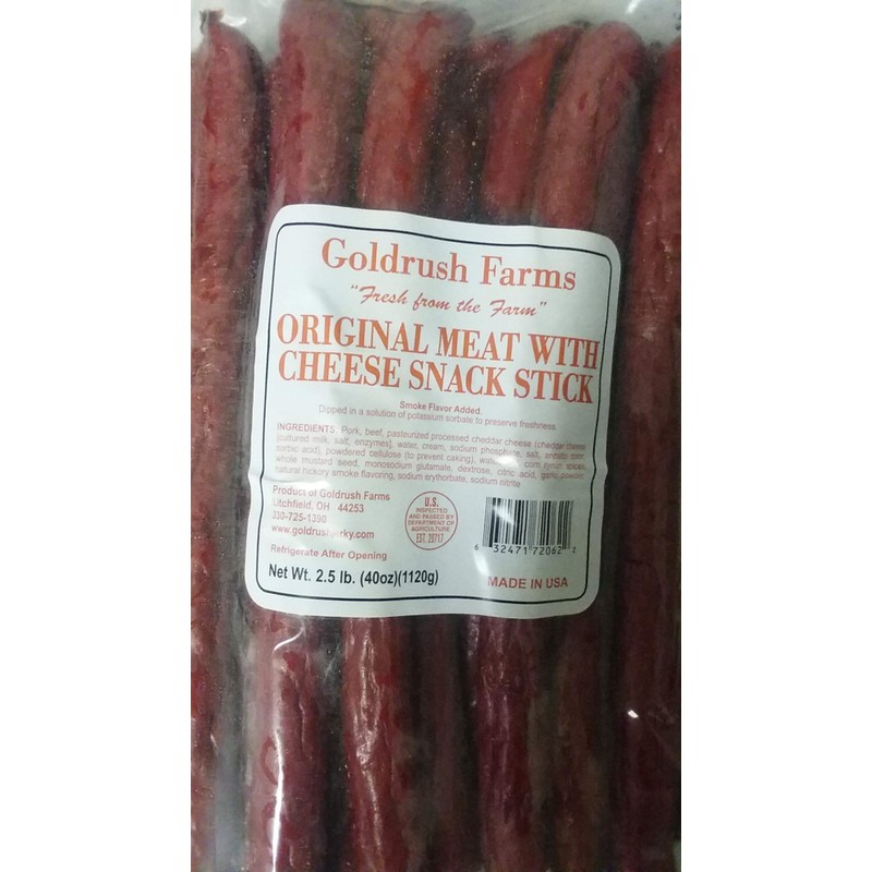 Gold Rush Original Meat with Cheese Snack Sticks 2.5 Lb.