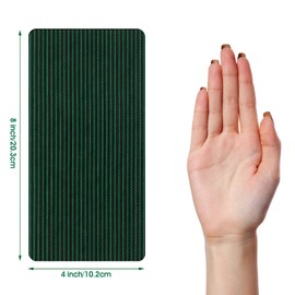 Honoson 4 Pieces Pool Safety Cover Patch Kit Repair Swimming Pool Safety Cover Mesh with Self Adhesive Green Mesh Patch Kit for Pool Cover(4 x 8 Inch)