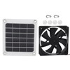 6V 10W Outdoor Solar Power Panel Exhaust Fan USB Charging