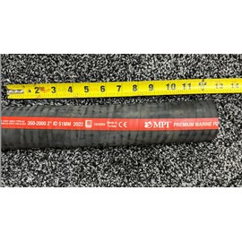 (2" I.D. x 1' Foot Precut Length) Precut Section 350/355 Marine Fuel Fill Hose w/Wire A2 AMRM Like MPI Sierra Shields Nova flex (2" I.D. x 1' Foot Precut Length)