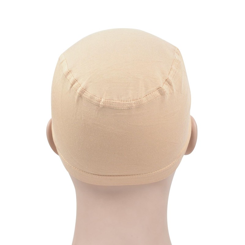 Pack of 2 Wigs Bamboo Fibre Wig Caps Elastic Breathable