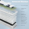 AULA F99 Wireless Mechanical Keyboard, Hot Swappable Custom Keyboard,Pre-lubed Linear