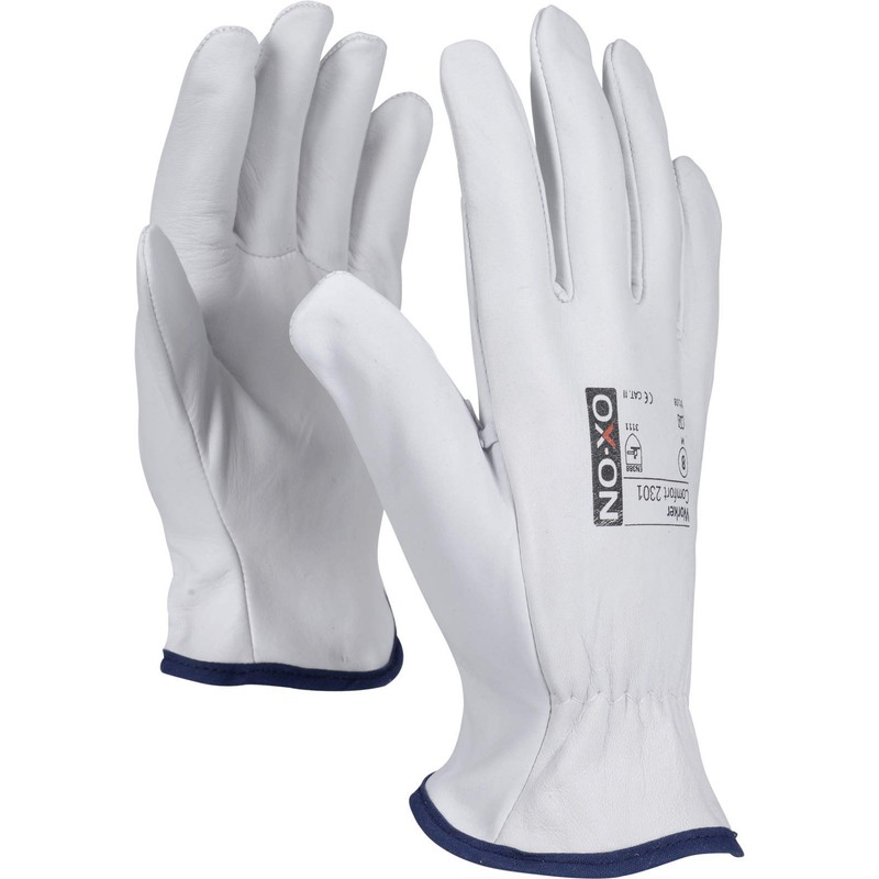 HandschuhMan. OX-ON Full Leather Work Gloves Soft Leather Goat Leather