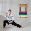 humberboat Wall Karate Belt Display Rack with Medal Hanger and