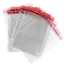 500 x Clear Cellophane Bags Self Seal 12cm x 17cm / C6