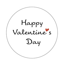 Valentine Stickers (yori0021 (1.6 inches (40 mm) 24 pieces))