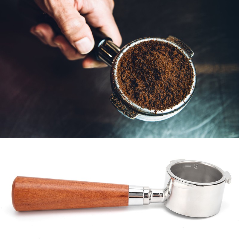 Coffee Bottomless Portafilter Stainless Steel Filter Holder Basket Replacement Tool