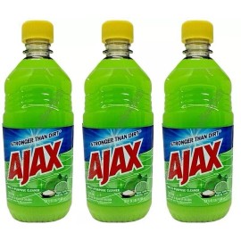 Ajaxx (LOT 3 Bottles) Ajax LIME w/ Baking Soda All Purpose Cleaner 16.9 oz Ea Bottle