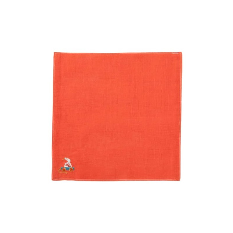 [Nakagawa Masashichi Shoten] Tiered Dish Towel, Zodiac Mi, Red