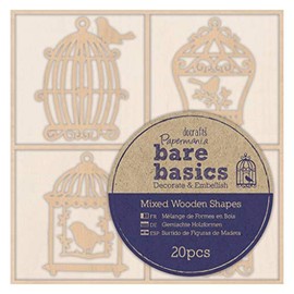 Papermania Wooden Shapes - Birdcages - 45 Pieces