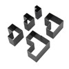 5Pcs Leather Die Cutter Hollow Assorted Size High Carbon Steel