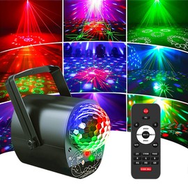 Party Lights Luminous Party Lgihts Disco Dj Lights Stage Flash Lamp Dance Lights Rave Lights Dicso Ball Lamp Party Supplies Party Bar with Remote Control for Birthday Wedding Holiday Event Live Show