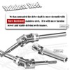 4PCS Stainless Steel Drive Shaft CVD Upgrades Part for 1/10
