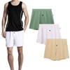 SHIQINUO Men's Cotton Boxer Shorts, Soft Button Front Cotton Blend