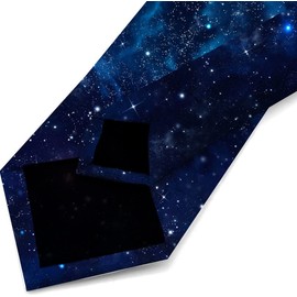 Corbata divertida para hombre, corbata delgada y delgada para ocasiones formales, boda, regalo de negocios, Cielo estrellado en el espacio abierto, Talla única
