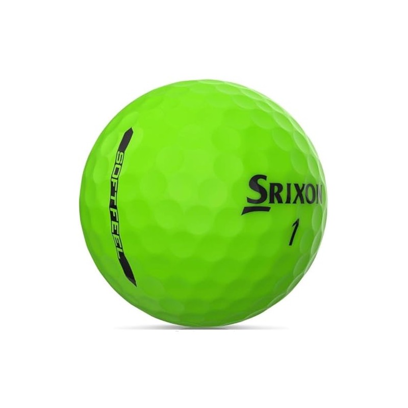 Srixon Soft Feel Golf Balls (Brite Green, 3pk) 1 Sleeve