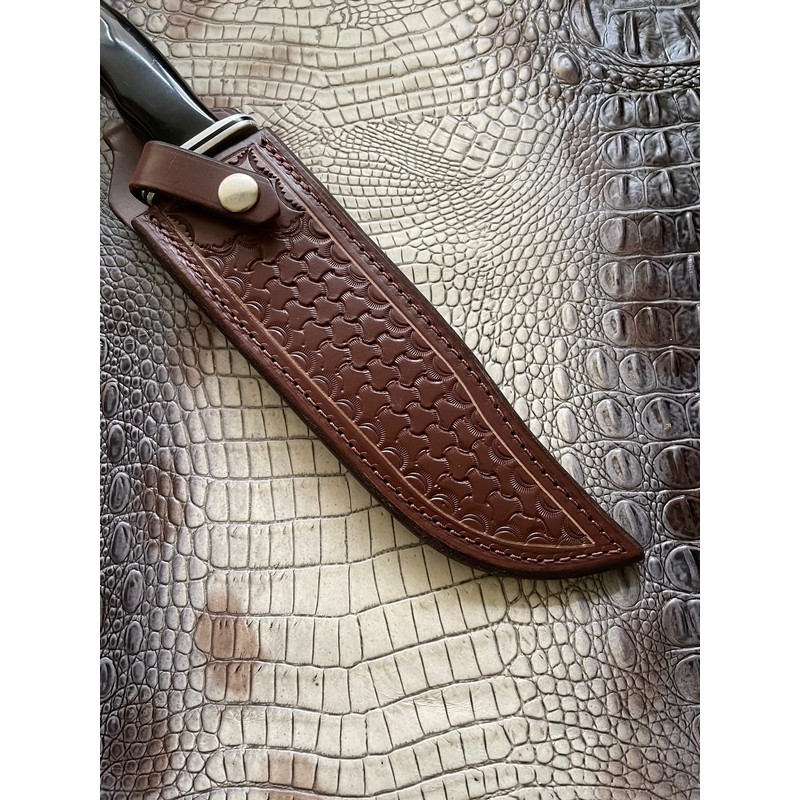 Carl Thomas Leathers Custom Leather Knife Sheath Fits Buck 120