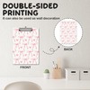 APIILVPQ Pink Clipboard，Bow Clipboards with Low Profile Clip for Office