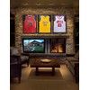 Nice C Jersey Frame Display Case with Lights, LED, UV
