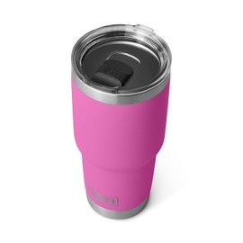YETI Rambler 30 oz Tumbler, Stainless Steel, Vacuum Insulated with MagSlider Lid, Wildflower Fuchsia