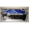 Makoroni Decorative Chrome PALM TREE Steel License Plate Frame For