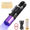 LIGHTFE Black Light UV Flashlight 365nm Blacklight UV301D with LG