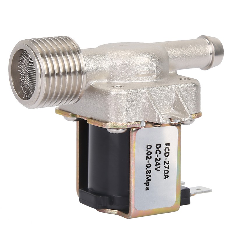 1/2" Copper Electric Solenoid Valve NC Normally Closed Water Inlet