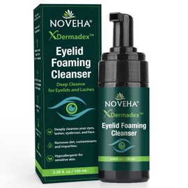 NOVEHA Extra Strength Tea Tree Eyelid & Face Foaming Cleanser