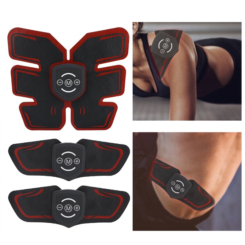 Portable Abdominal Muscle EMS Stimulator Massager Fitness Training Exercising Device