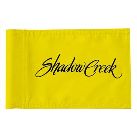 2BUT Shadow Creek Golf Course Las Vegas Golf Club Golf Pin PGA Flag Practic Putting Green Golf Flag For Backyard Garden Double-Sewn 600D Nylon Miniature Pin Flag Regulation Tube Flag(8"X6")