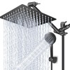 High/Low Pressure Water Rain Shower Head with 11 Inch Adjustable