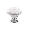 MACHSWON 2 PCS 30mm Crystal Glass Door Knobs Diamond Cut