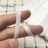 Chenkou Craft - Cinta de terciopelo blanca de 25 yardas