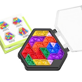 Calendar Tangram Puzzles Children Blocks Puzzle Toy Daily Calendar Tangram Puzzles Children Educational Toys Geometric Tangram Puzzle for Kids Girls Boys Children's Day Gifts (Black)