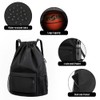 RITUEXCESS Drawstring Backpack Sports Gym Bag with Shoe Compartment, Women