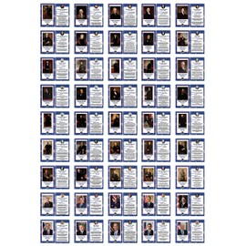 Creanoso US Presidents Flash Cards (135-Pack) - Pretty Favors Decor Decal Supply - Stocking Stuffers Gifts for Boys Girls - Home and School Educational Activities