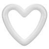 com-four® 2 x Styrofoam Heart for Crafts, Craft Set Made