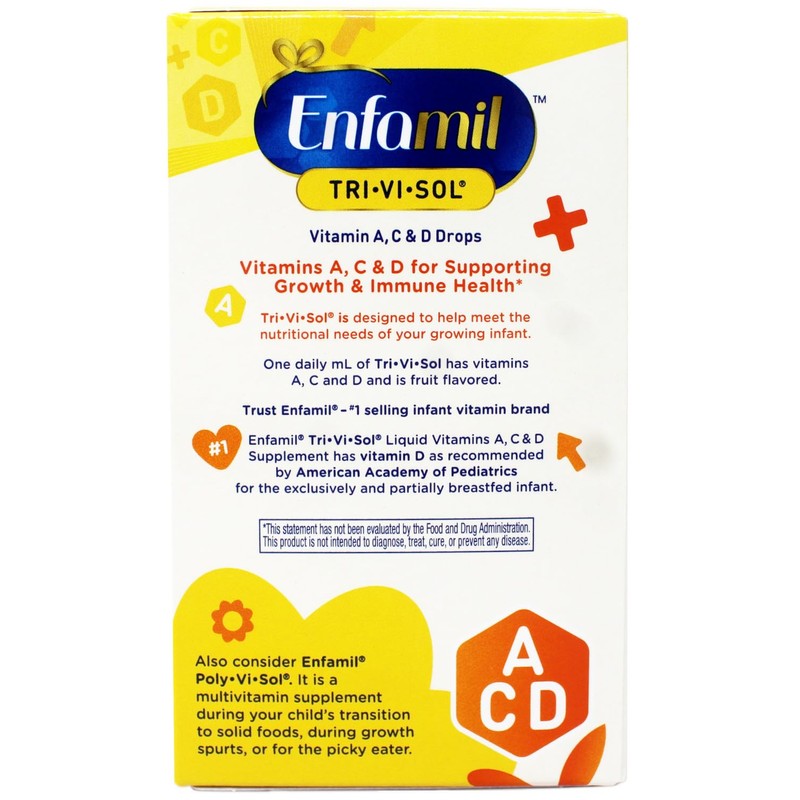 Enfamil Tri-Vi-Sol Supplement Drops, Vitamins A,D and C for Infants