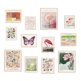 Eclectic Wall Decor Vintage Eclectic Wall Art Prints, Retro Maximalist Decor Aesthetic, Modern Eclectic Home Decor, Colorful Boho Gallery Wall Prints for Bedroom Dorm Unframed