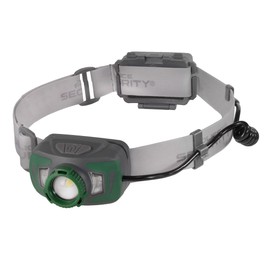 Police Security Twin Power 800 Lumen LED Headlamp - Rechargeable & Alkaline Dual-Power, Water-Resistant, Impact-Resistant with USB-C Charging
